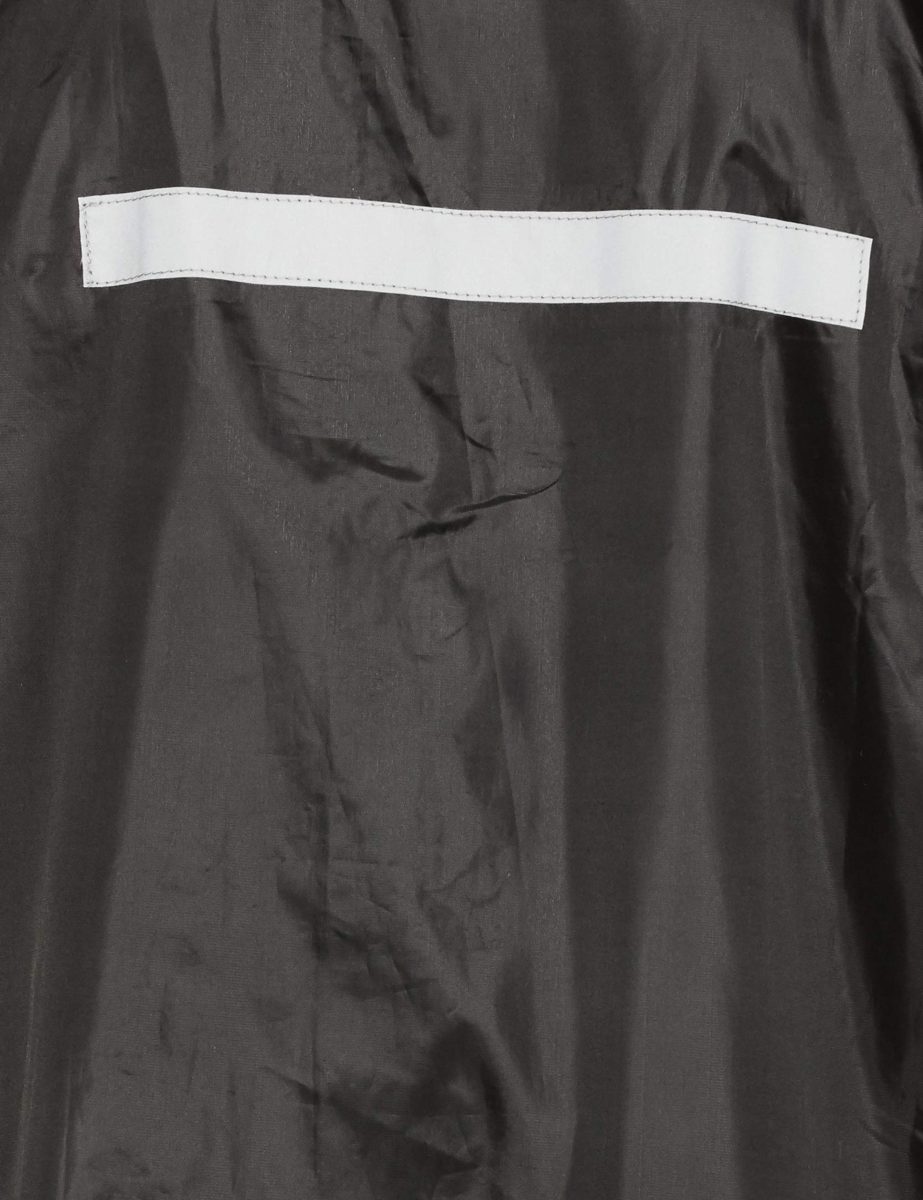 Amazon Brand - Solimo Water Resistant Polyester Rain Coat with Pant, Black, Large