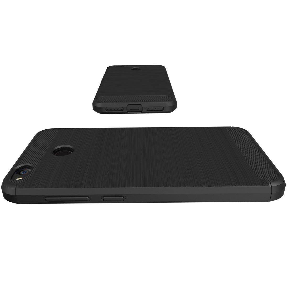 Amazon Brand - Solimo Protective Mobile Cover (Soft & Flexible Back Case) for Redmi Y1 (Black)
