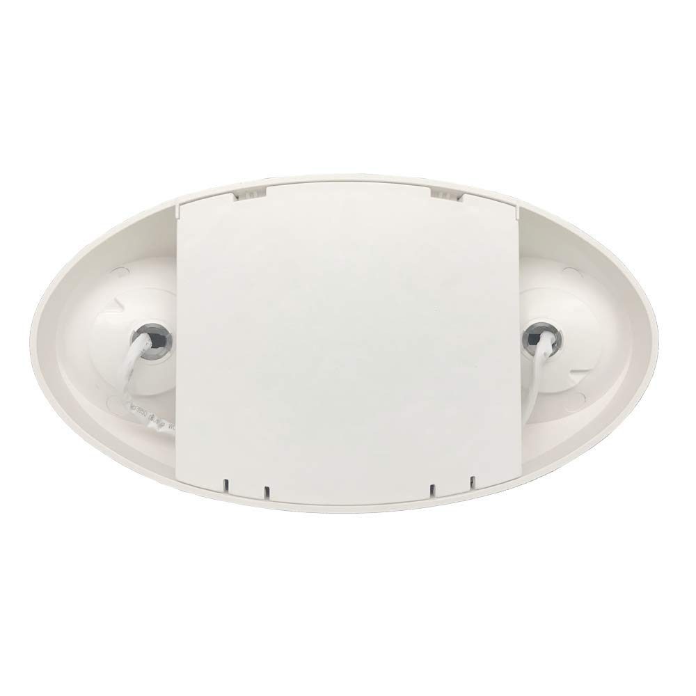 AmazonCommercial LED Emergency Light, UL Certified, 6-Pack, Adjustable Two LED Bug Eye Head, Battery Backup