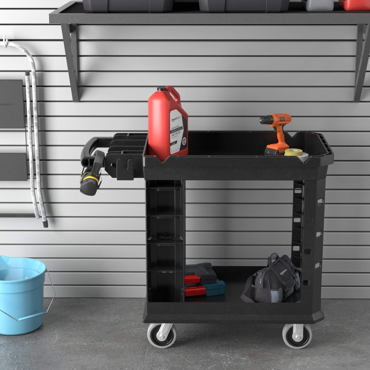 AmazonCommercial Heavy Duty Utility Cart, 19" x 37", 500 lbs Capacity