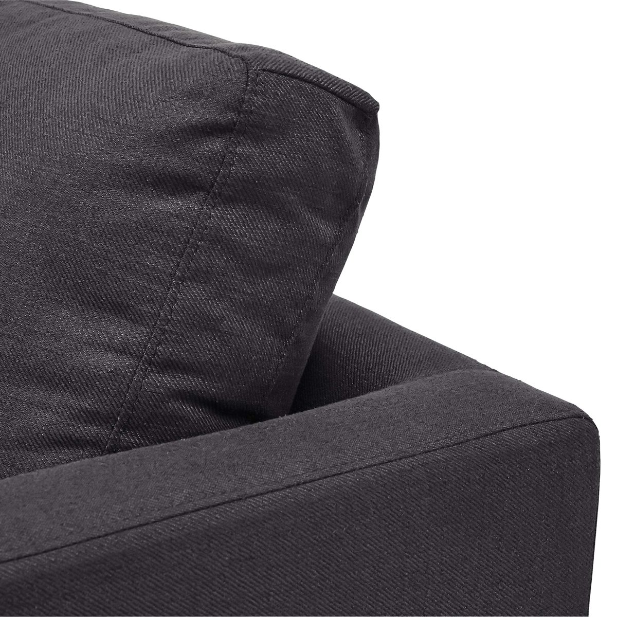 Rivet Revolve Modern Upholstered Sofa Bed, 70"W, Storm Grey