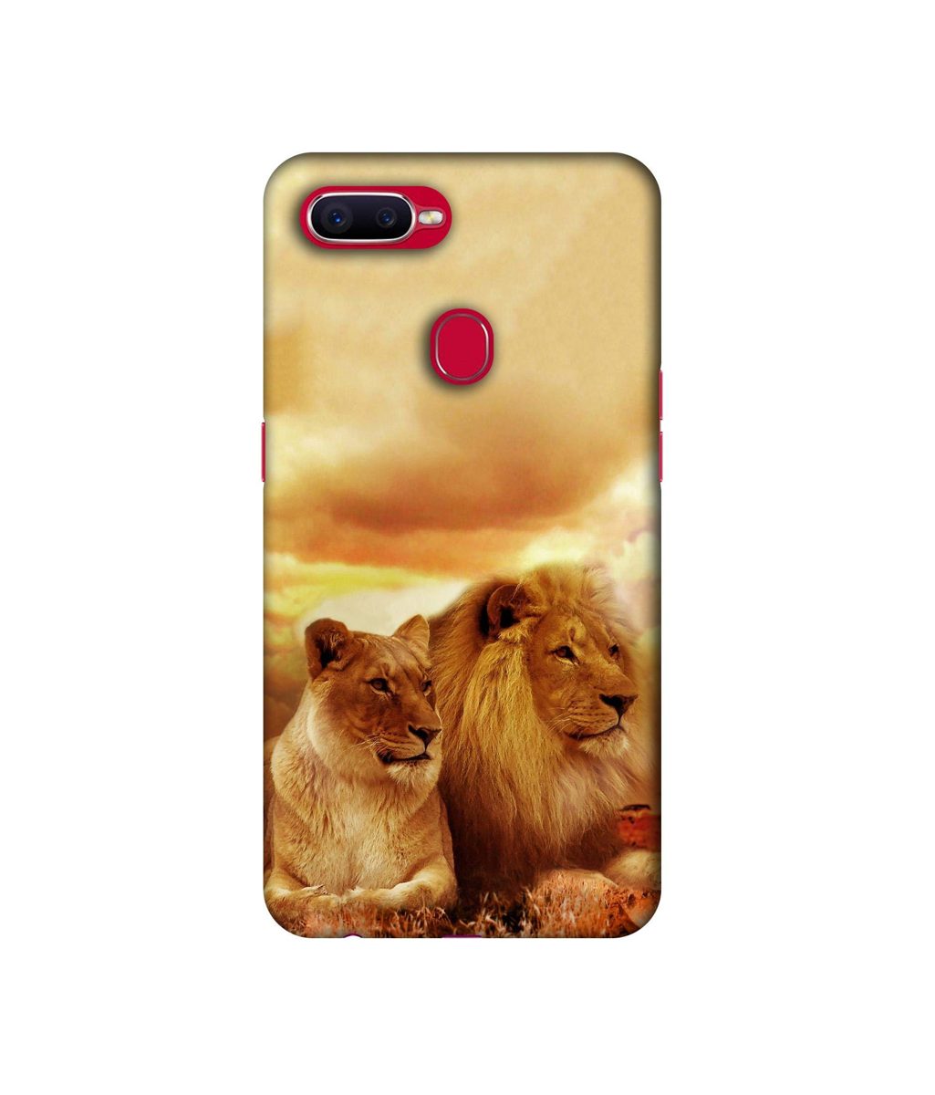 Amazon Brand - Solimo Designer Lion With lioness 3D Printed Hard Back Case Mobile Cover for Realme 2 Pro