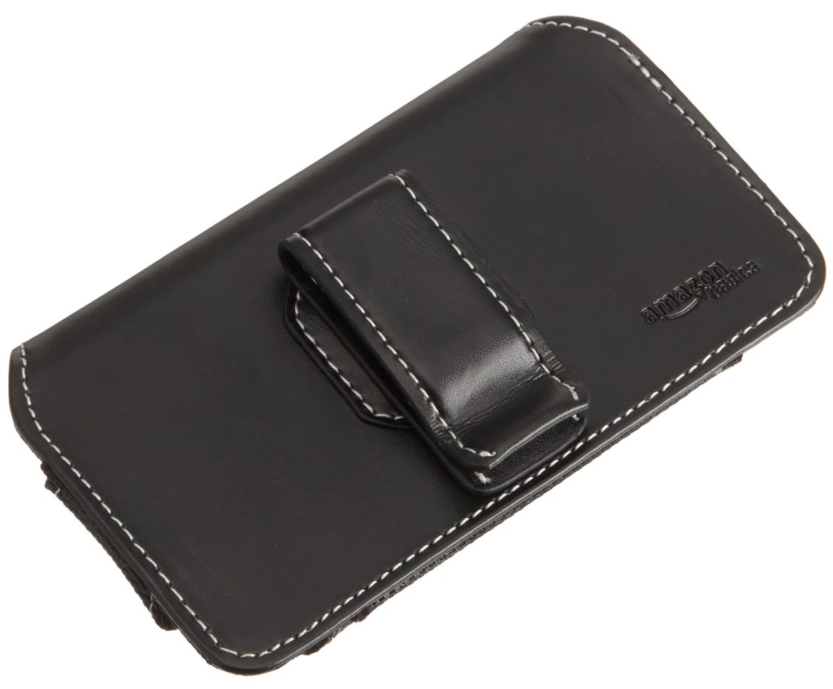 Amazon Basics Leather Case with Belt Clip for iPhone 4
