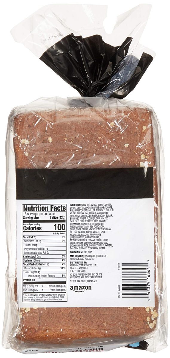 Happy Belly Multigrain Bread, 24 oz