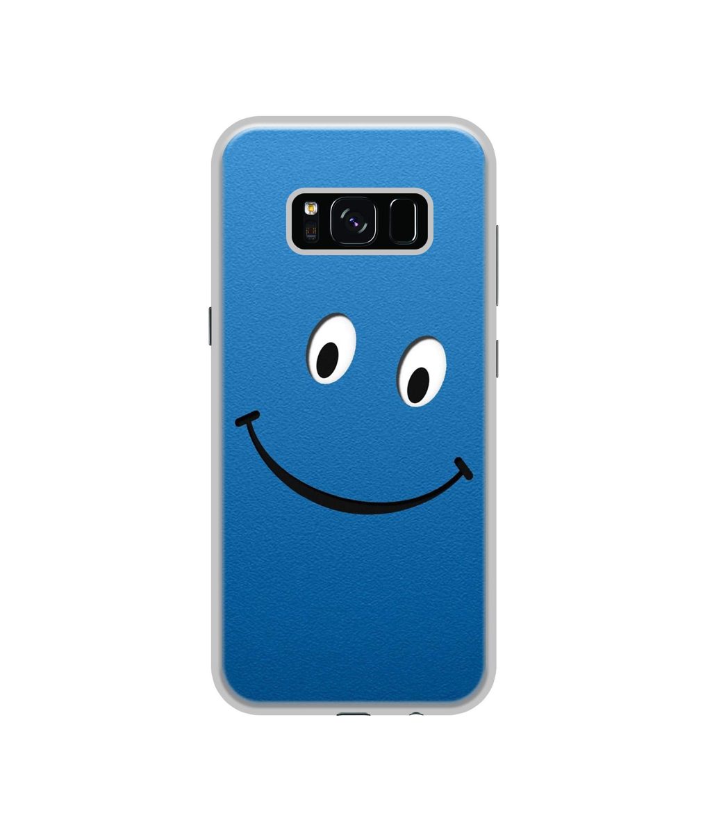 Amazon Brand - Solimo Designer Happy UV Printed Soft Back Case Mobile Cover for Samsung Galaxy S8
