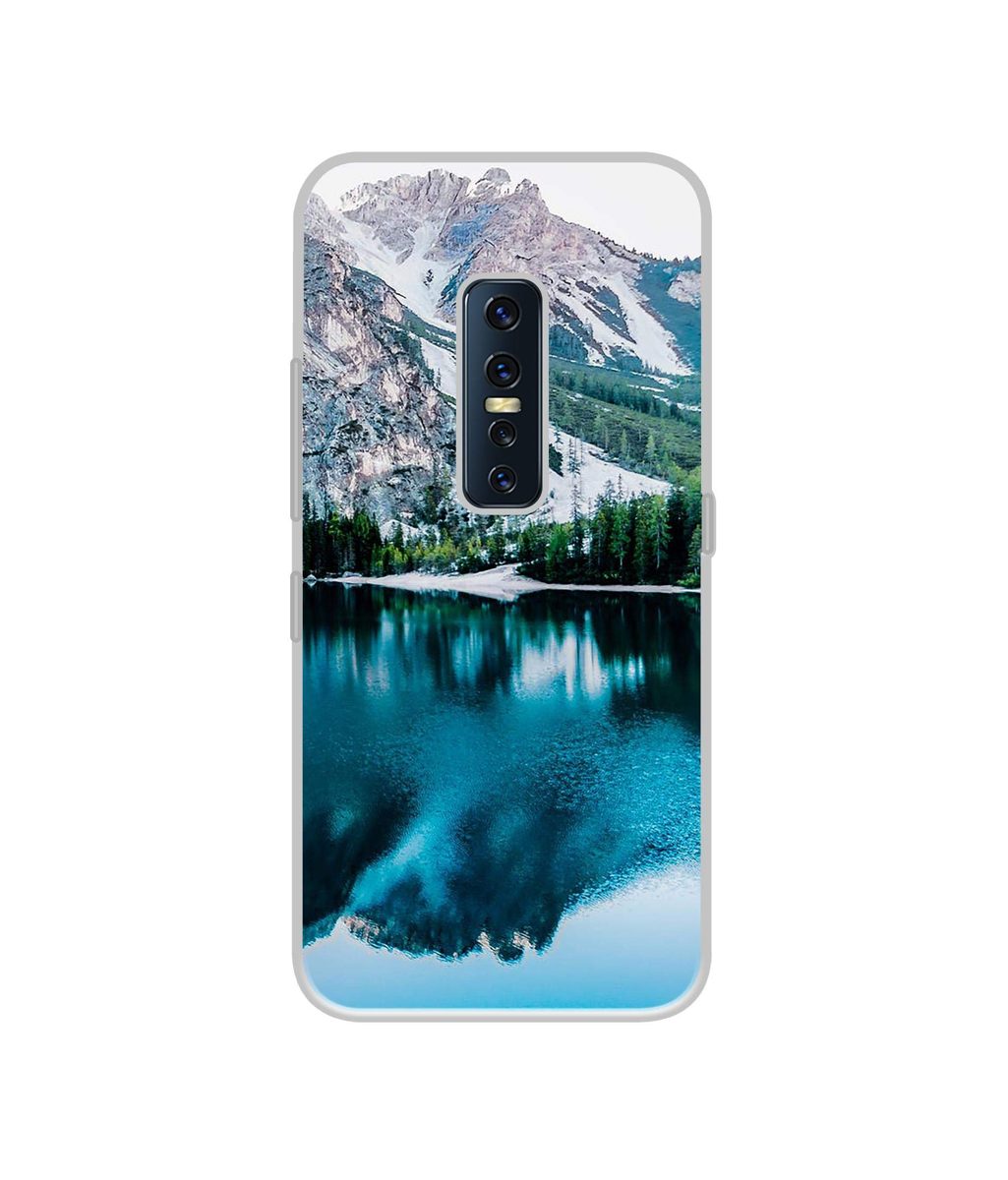 Amazon Brand - Solimo Designer Lake Mountain UV Printed Soft Back Case Mobile Cover for Vivo V17 Pro