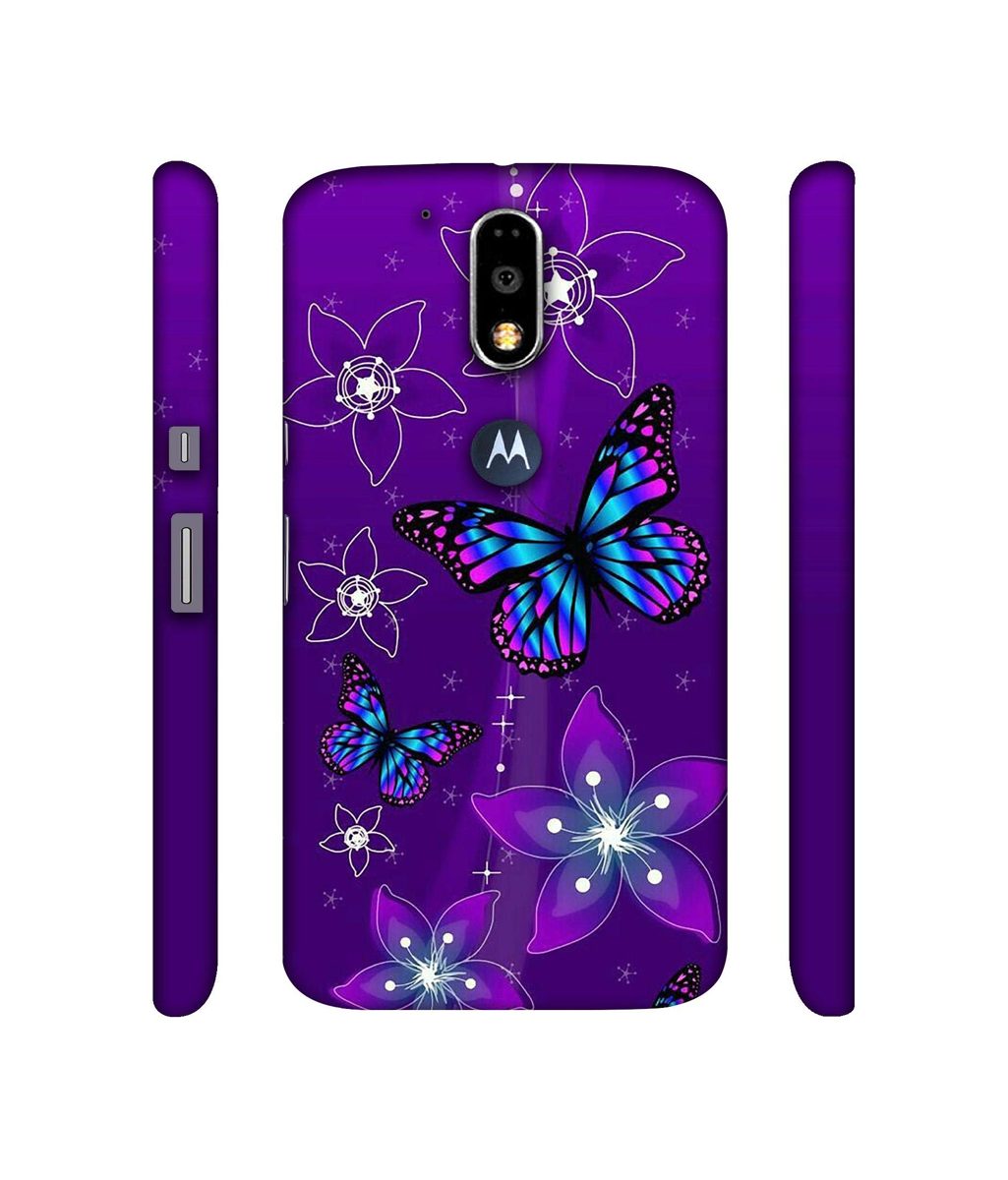 Amazon Brand - Solimo Designer Butterflies 3D Printed Hard Back Case Mobile Cover for Motorola Moto G4 Plus (with Logo Cut)