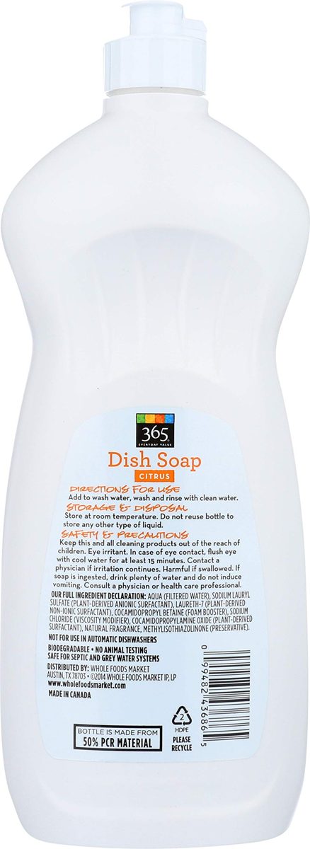 365 Everyday Value, Dish Soap, Citrus, 25 fl oz