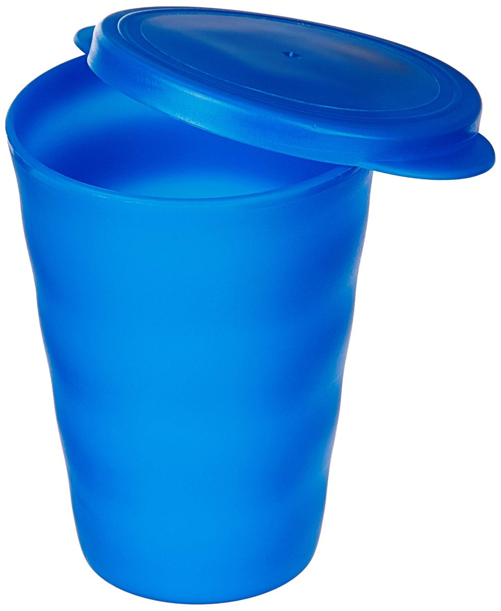 Amazon Brand - Solimo Set of 3 Tumbler Glass with Lid (375ml)