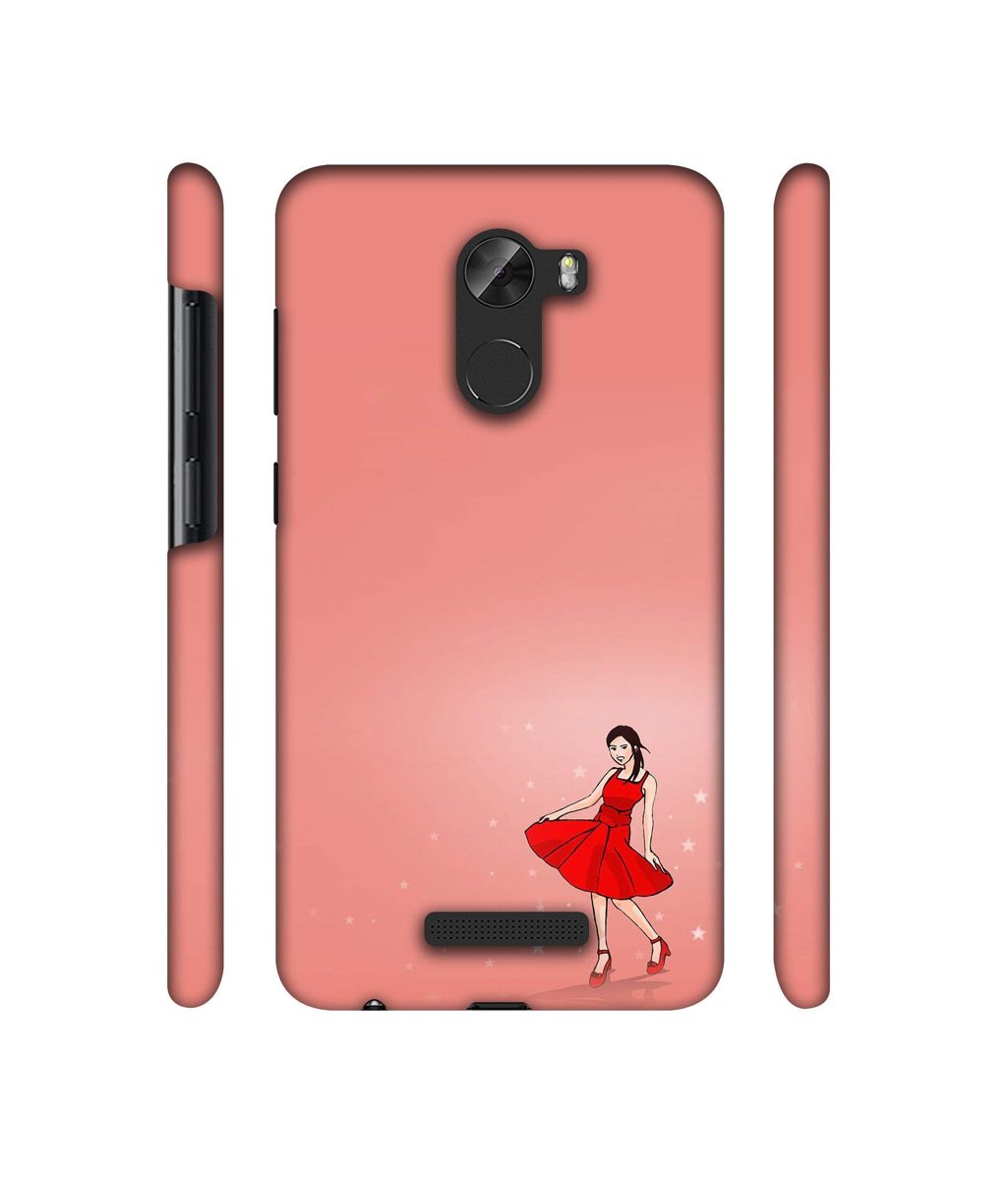 Amazon Brand - Solimo Designer Red Dress Lady 3D Printed Hard Back Case Mobile Cover for Gionee A1 Lite