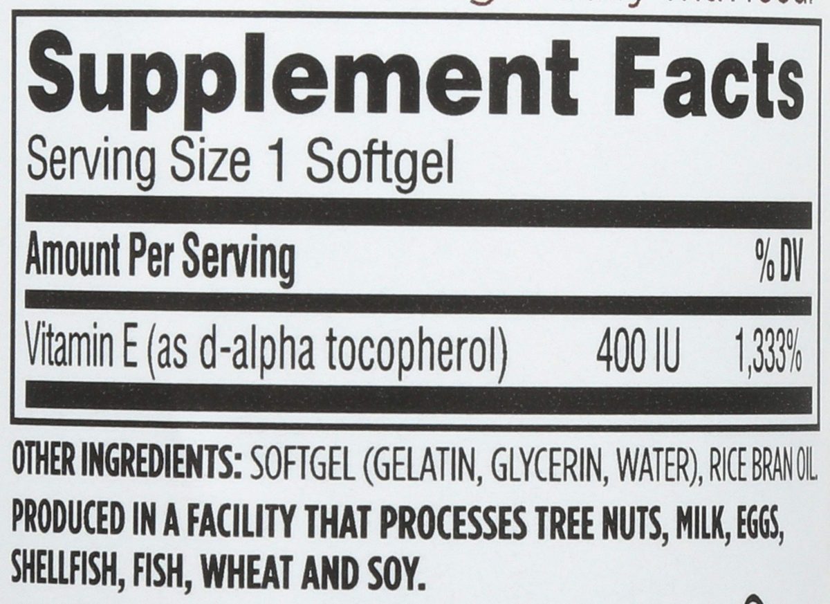WHOLE FOODS MARKET Sunflower Vitamin E, 60 CT
