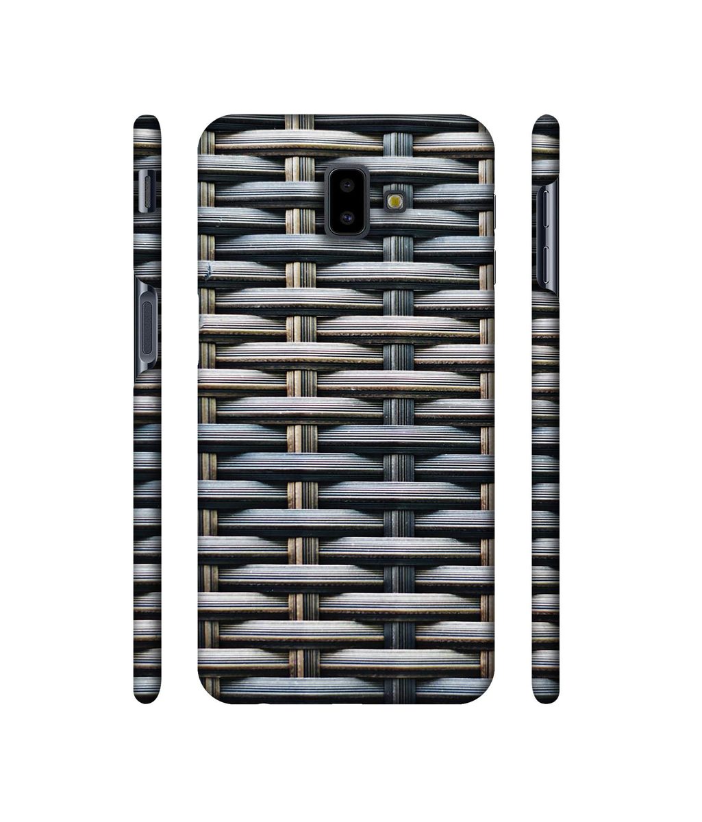 Amazon Brand - Solimo Designer Wooden Blocks Checks 3D Printed Hard Back Case Mobile Cover for Samsung Galaxy J6 Plus