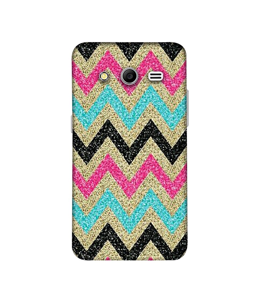 Amazon Brand - Solimo Designer Sparkle Zik Zak Texture 3D Printed Hard Back Case Mobile Cover for Samsung Galaxy Core 2 G355H