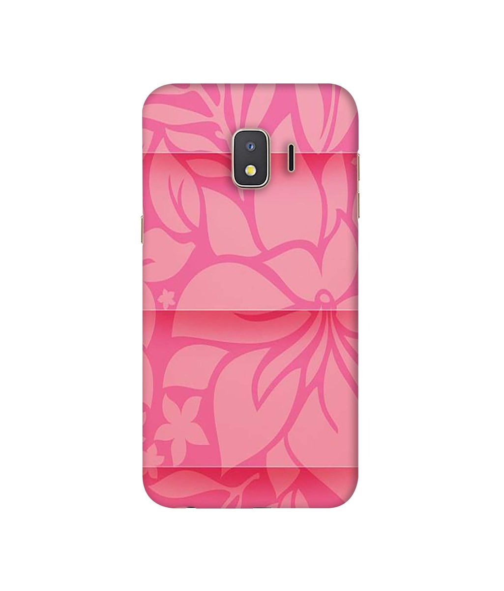Amazon Brand - Solimo Designer Pink Flower Banch Print On Cloth 3D Printed Hard Back Case Mobile Cover for Samsung Galaxy J2 Core