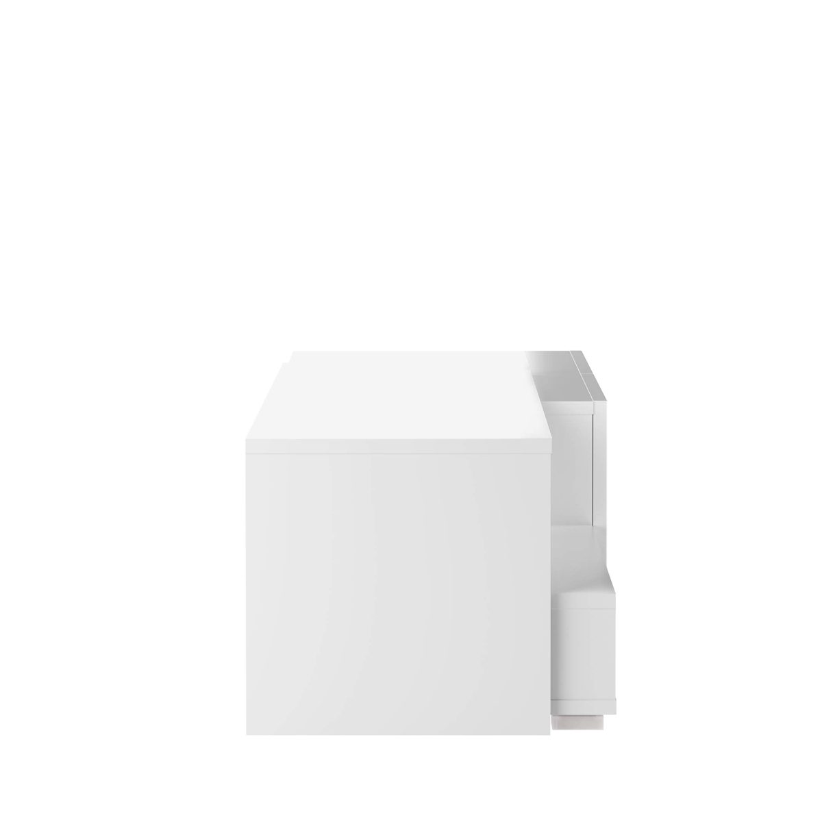 Amazon Brand - Movian Narcea 2-Drawer TV stand with Open Storage Compartments, 168 x 42 x 32 cm, White