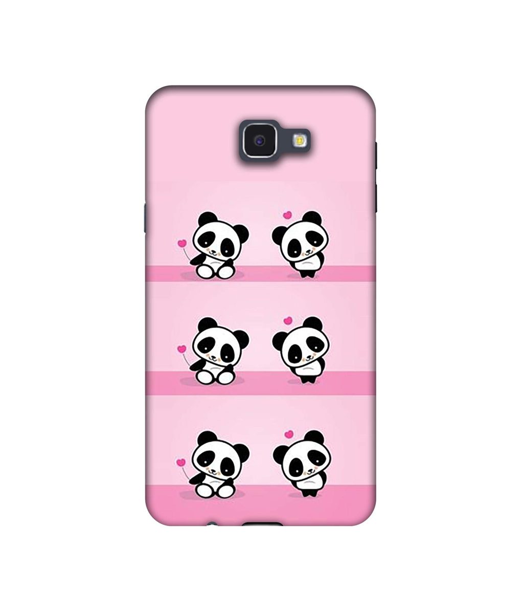 Amazon Brand - Solimo Designer Panda Pattern UV Printed Soft Back Case Mobile Cover for Samsung Galaxy J5 Prime