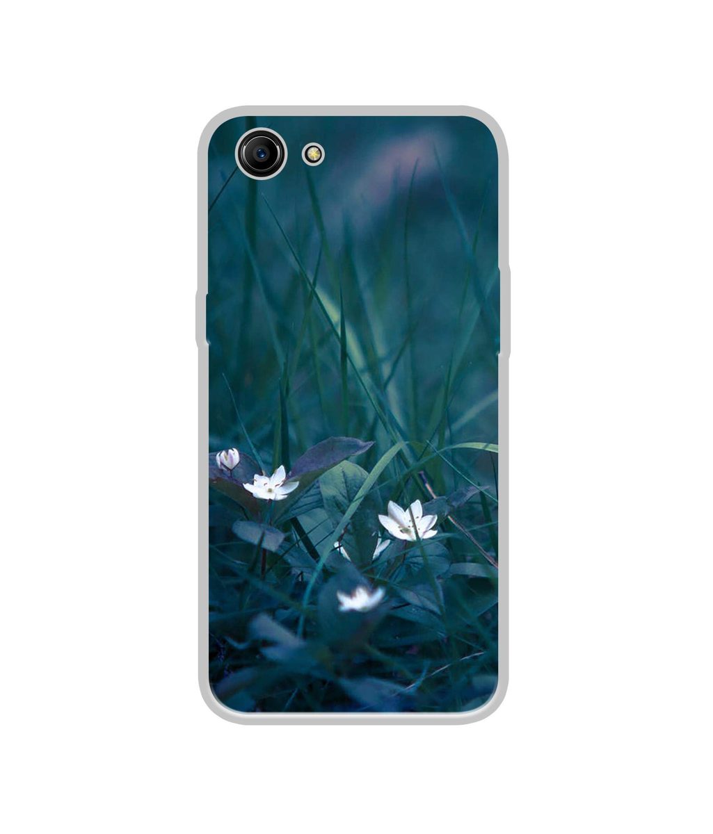 Amazon Brand - Solimo Designer White Flower UV Printed Soft Back Case Mobile Cover for Oppo A83