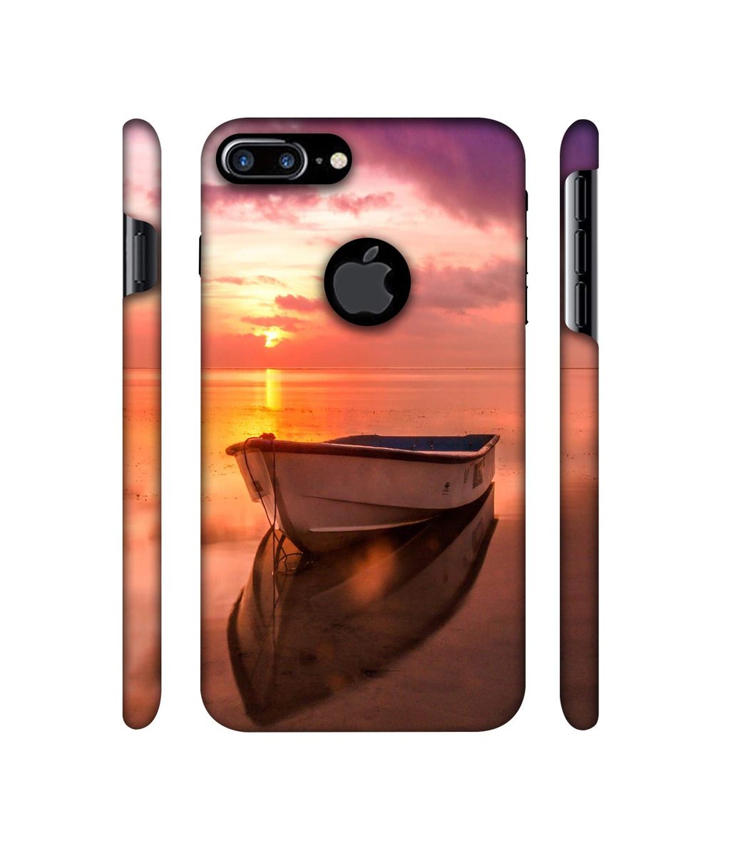 Amazon Brand - Solimo Designer Boat 3D Printed Hard Back Case Mobile Cover for Apple iPhone 7 Plus (Logo Cut)