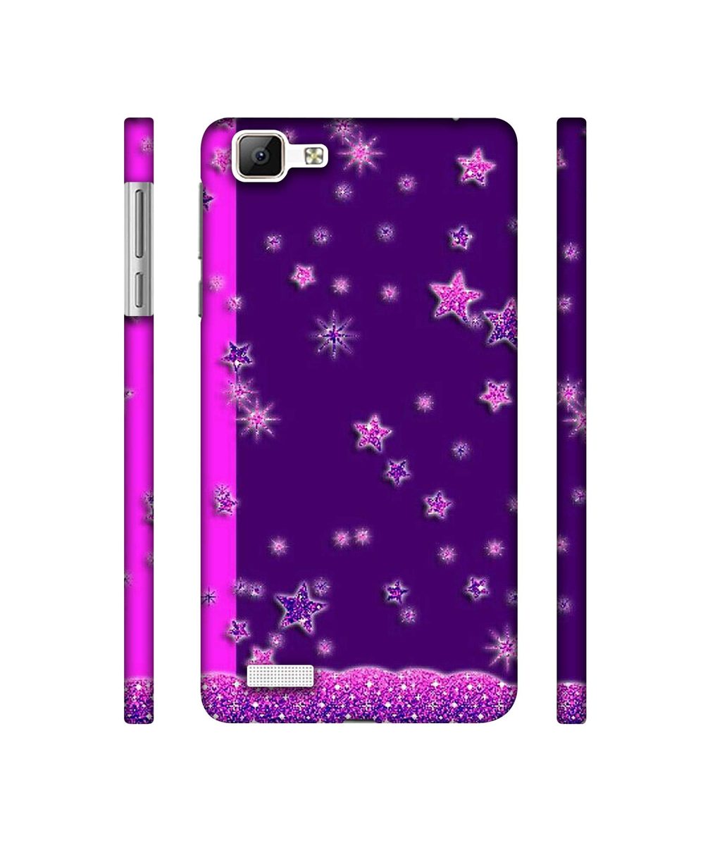 Amazon Brand - Solimo Designer Sparkling Stars 3D Printed Hard Back Case Mobile Cover for Vivo V1