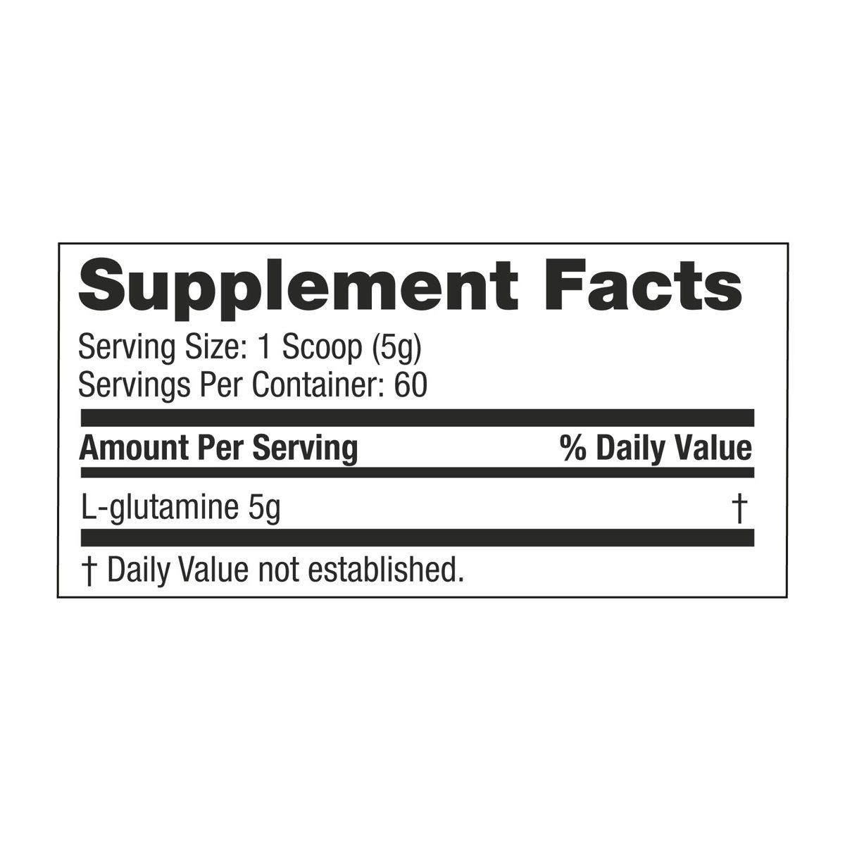 Amazon Brand - Solimo Glutamine Powder, Unflavored, 5 G L-Glutamine per Serving, 10.58 Ounce (60 Servings)
