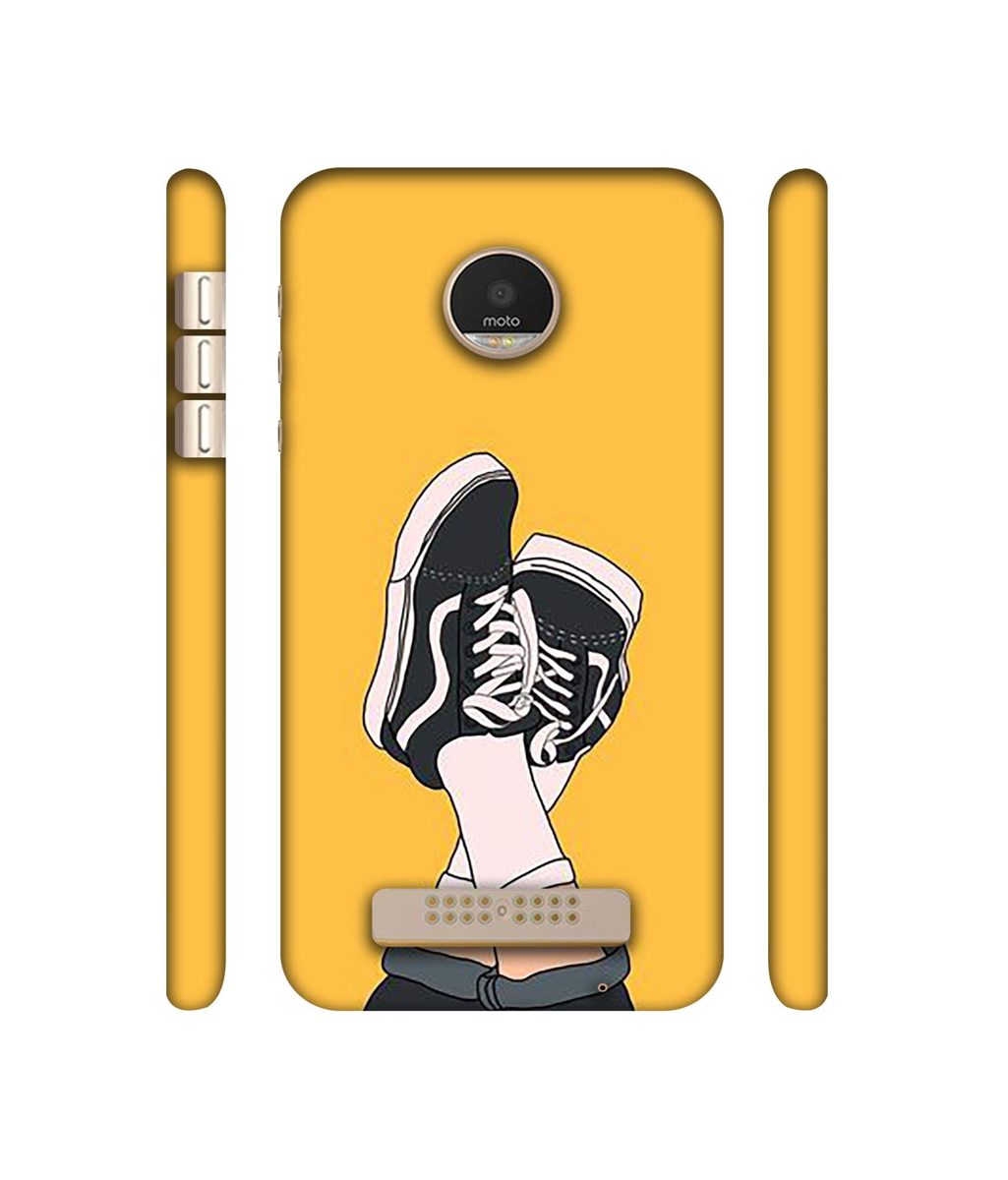 Amazon Brand - Solimo Designer Boy Shoes Pattern 3D Printed Hard Back Case Mobile Cover for Motorola Moto Z Play