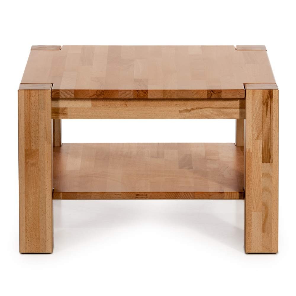 Amazon Brand, Alkove, Hayes, Solid Wood Coffee Table, 70 x 70 x 45 cm, Beech Heartwood