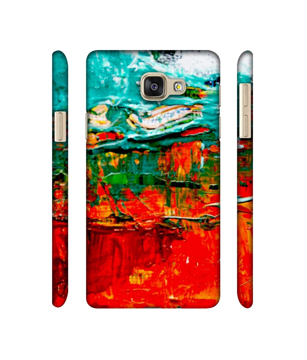 Amazon Brand - Solimo Designer Green and Orange Glass Color 3D Printed Hard Back Case Mobile Cover for Samsung Galaxy A5 (2016)
