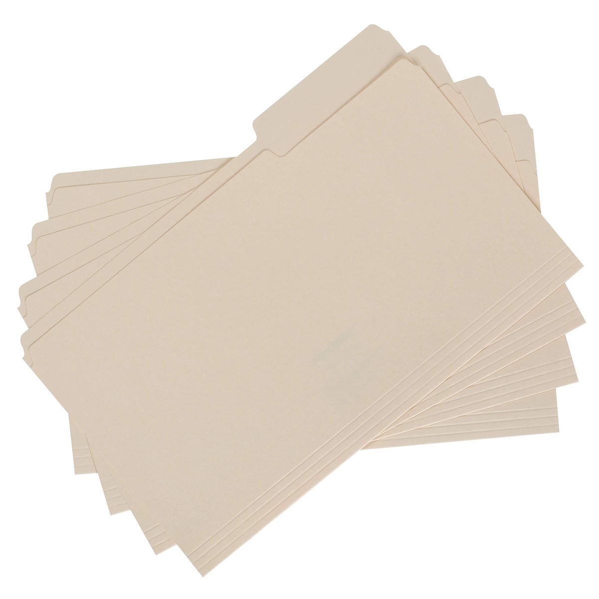 AmazonBasics File Folder - Basic, 1/3 Tab, Manila, Legal, 100 per Box
