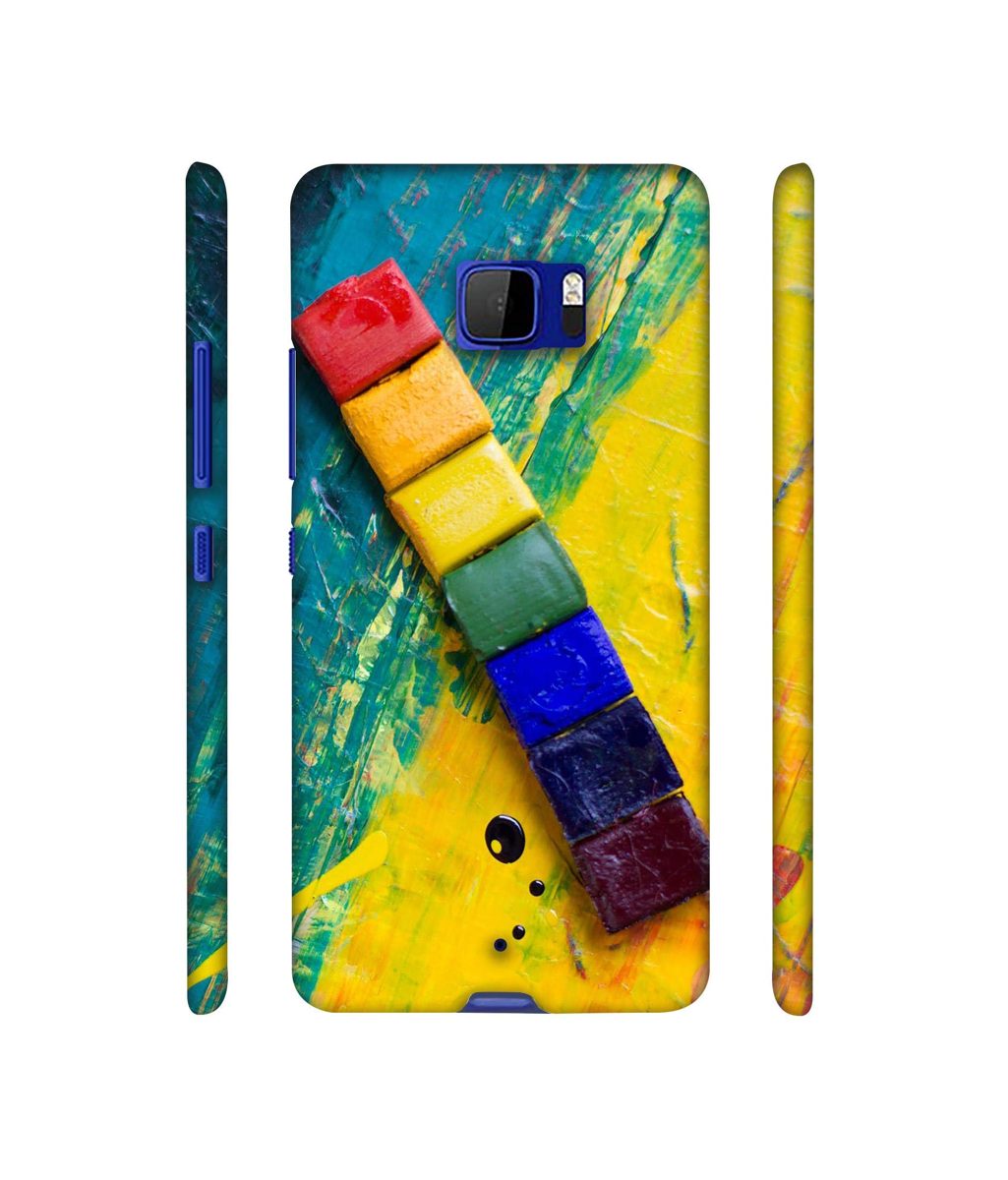 Amazon Brand - Solimo Designer Wax Color Blocks 3D Printed Hard Back Case Mobile Cover for HTC U Ultra