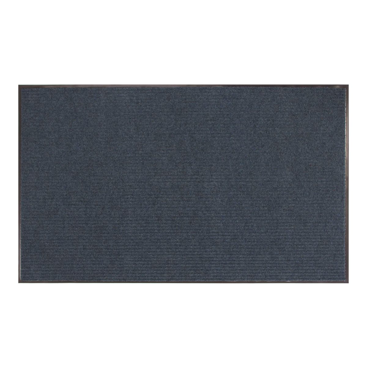 AmazonBasics Poly Linear-Rib Commercial Carpet Vinyl-Backed Mat 4X6 Blue