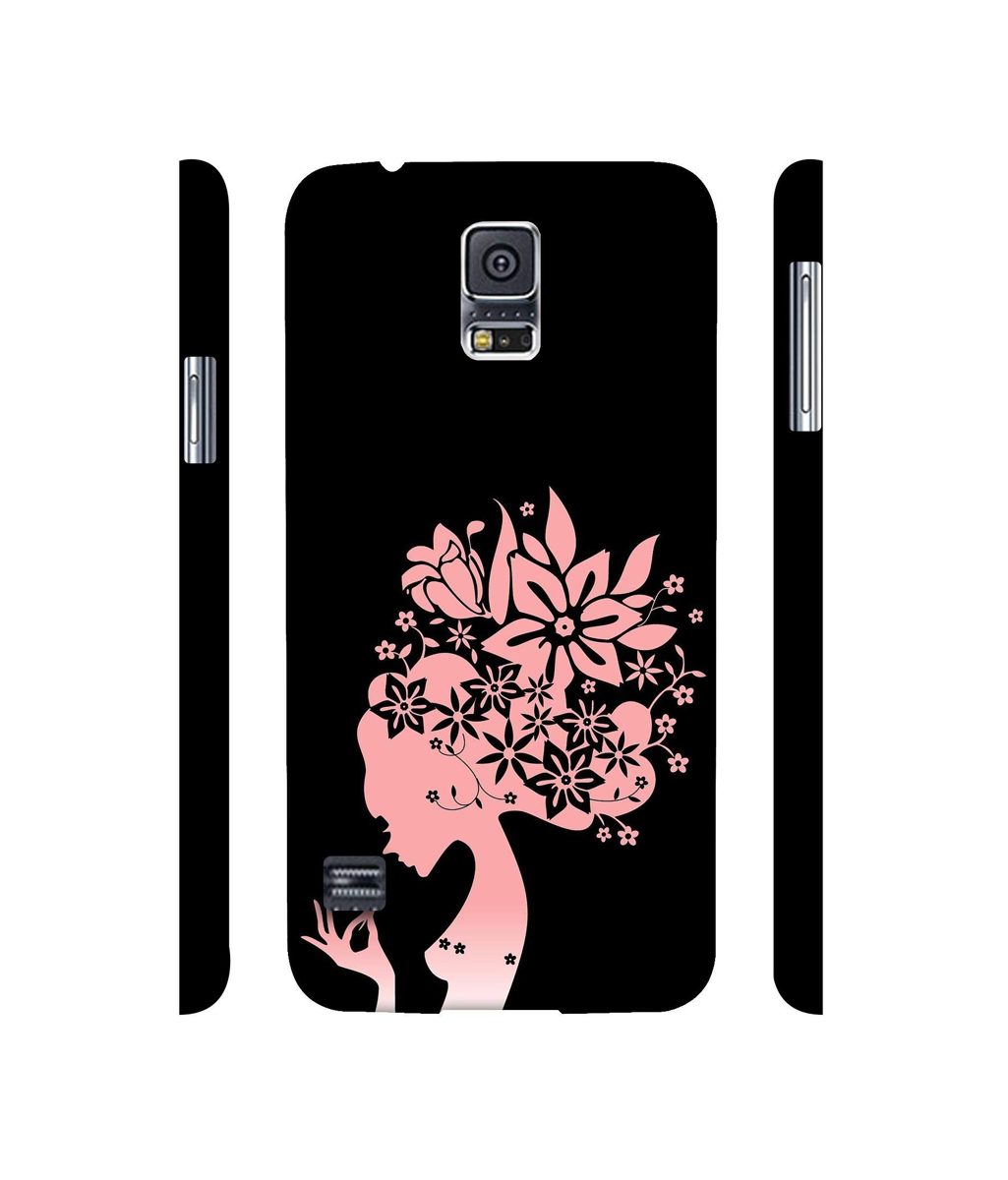 Amazon Brand - Solimo Designer Pink Color Lady Vector 3D Printed Hard Back Case Mobile Cover for Samsung Galaxy S5 i9600