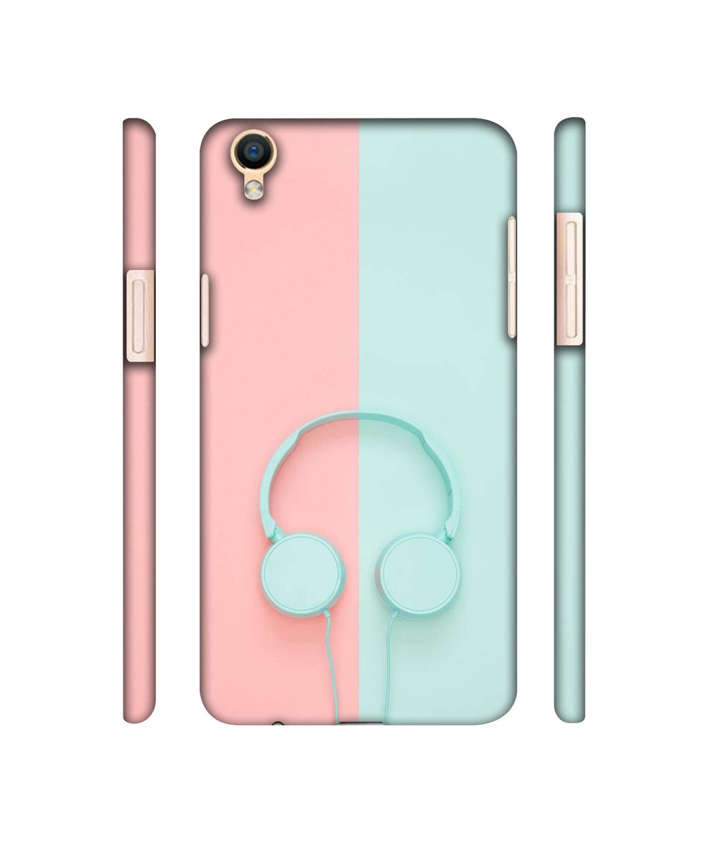 Amazon Brand - Solimo Designer Head Phone 3D Printed Hard Back Case Mobile Cover for Oppo F1 Plus