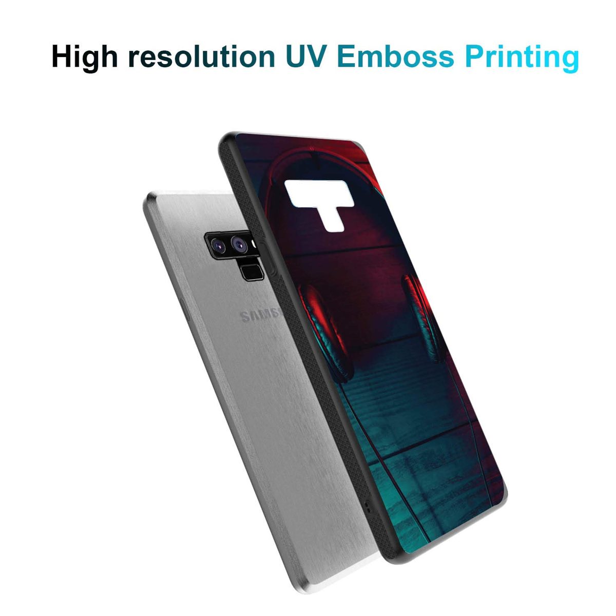Amazon Brand - Solimo Designer Music Headphone Printed Hard Back Case Mobile Cover for Samsung Galaxy Note 9 (D310)
