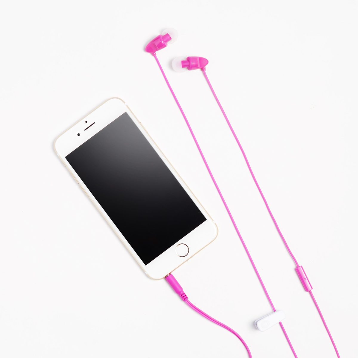 AmazonBasics In-Ear Headphones with Universal Mic - Pink