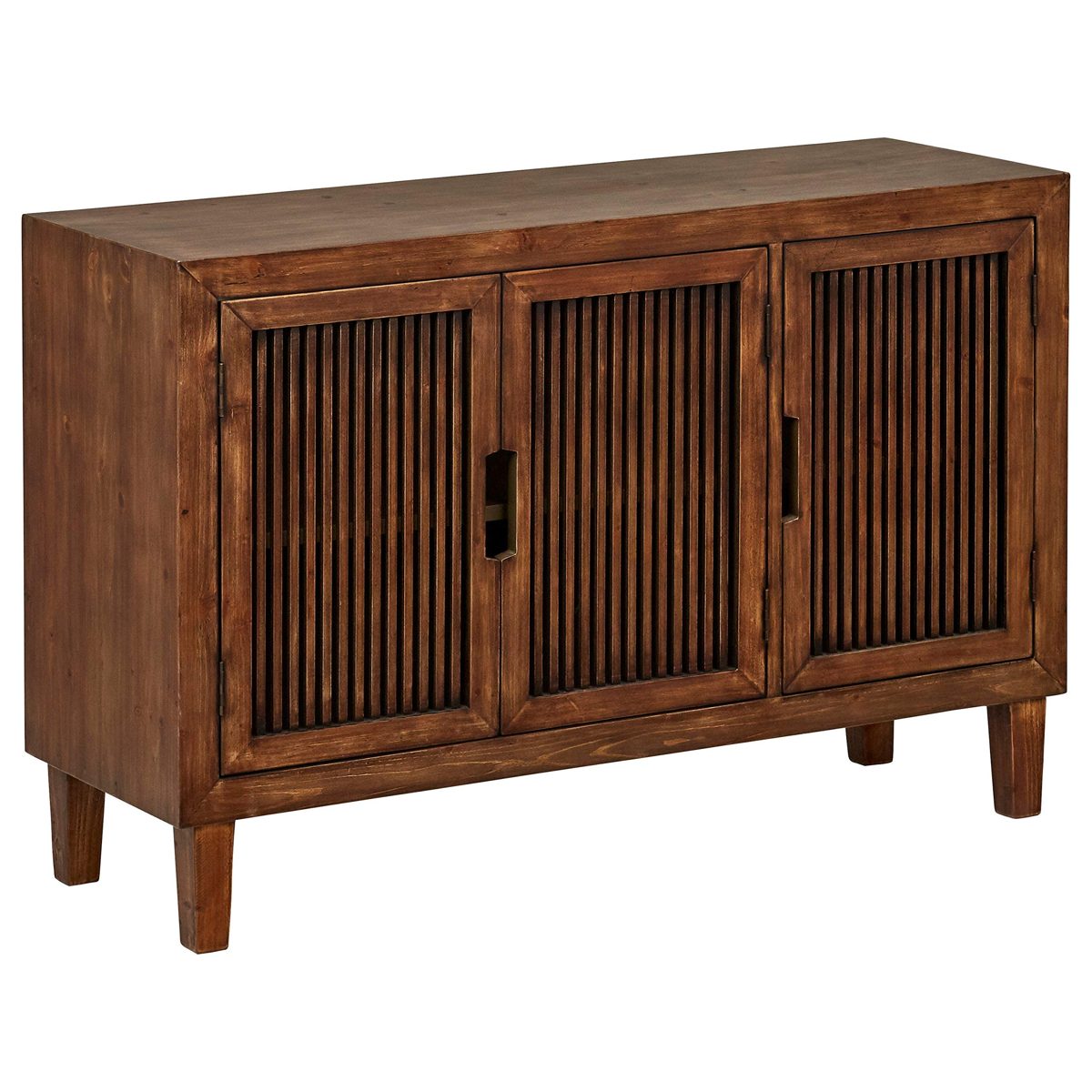 Stone & Beam Fremont 3-Door Cabinet, 47.4"W, Ash (Renewed)