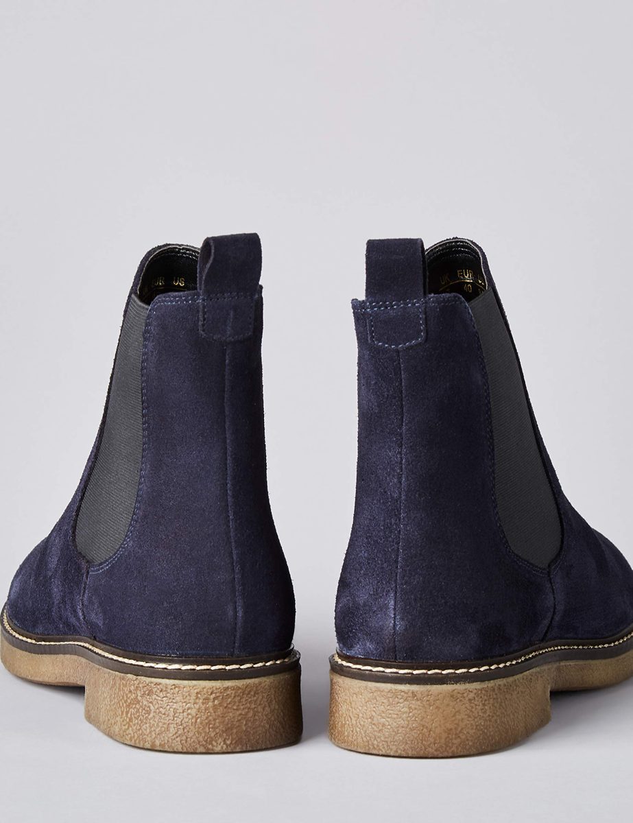 find. DREPY-001 Chelsea Boots, Blue (Navy Navy), 5 UK