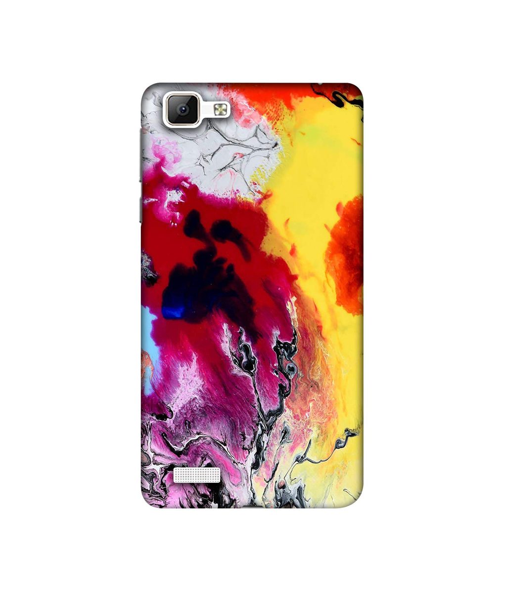 Amazon Brand - Solimo Designer Smash Color 3D Printed Hard Back Case Mobile Cover for Vivo V1