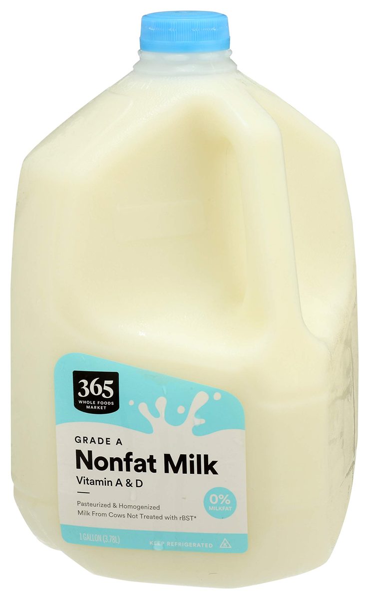 365 by Whole Foods Market, Grade A Milk, Nonfat, 128 Fl Oz