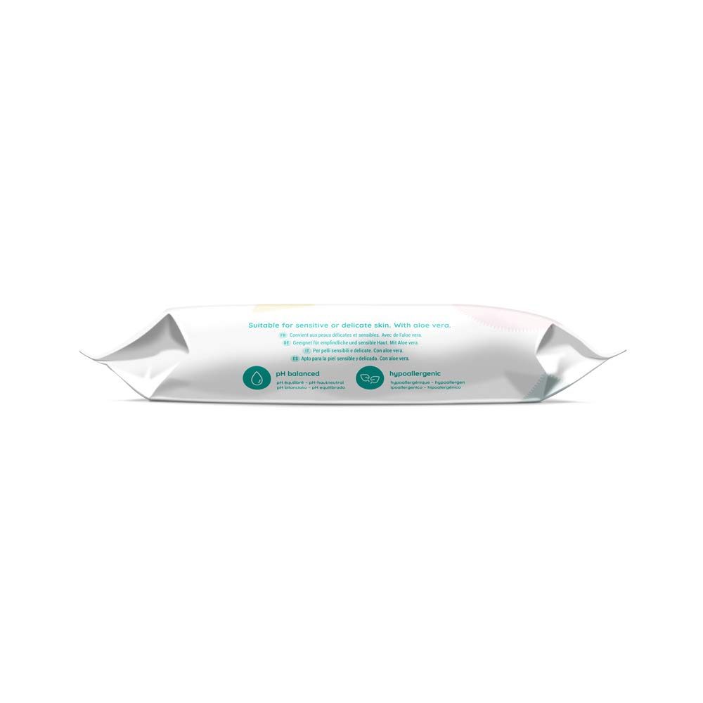 Amazon Brand - Mama Bear Sensitive Unscented Baby Wipes– Pack of 12 (Total 768 Wipes)