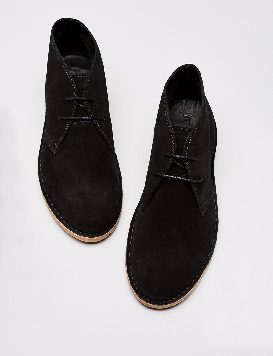 Amazon Brand - find. Men's Classic Chukka, Black), US 11.5