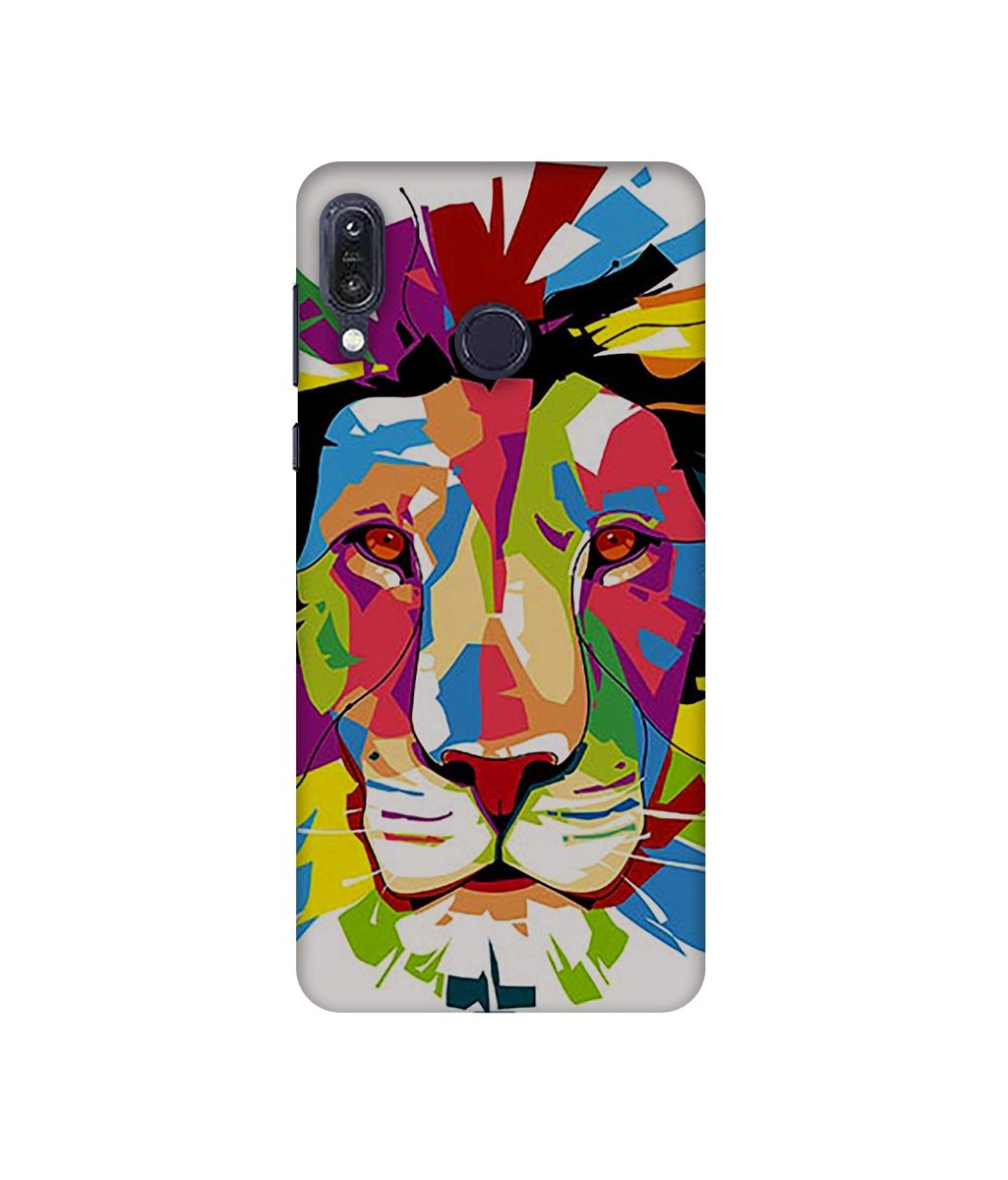Amazon Brand - Solimo Designer Lion Multicolor Vector 3D Printed Hard Back Case Mobile Cover for Asus Zenfone Max M1 ZB555KL