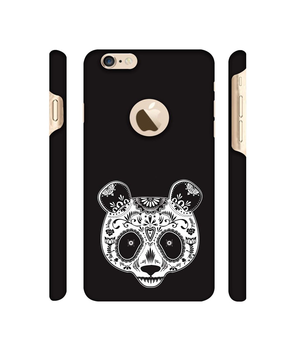 Amazon Brand - Solimo Designer Panda Illustrator 3D Printed Hard Back Case Mobile Cover for Apple iPhone 6 / 6S (Logo Cut)
