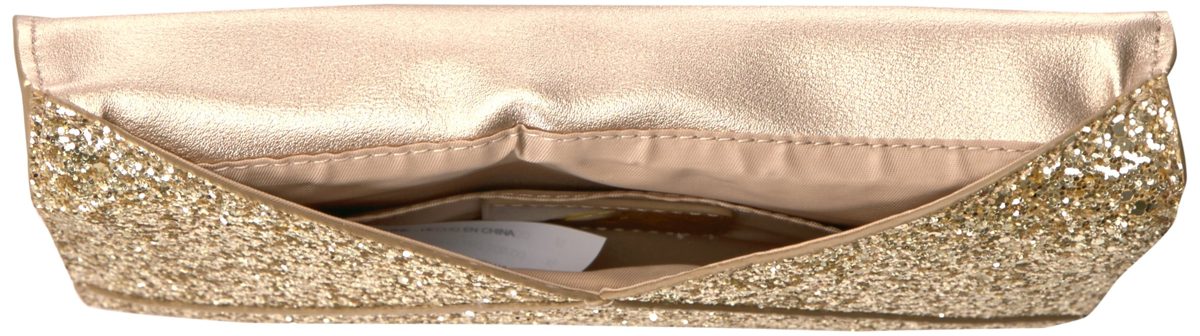 Amazon Brand - The Fix Izzi Glitter Envelope Clutch with Chain Crossbody Strap