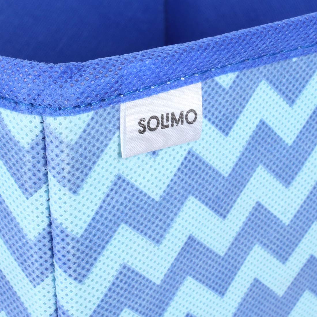 Amazon Brand - Solimo Printed Fabric Storage Box, Small, Set of 3, Yellow