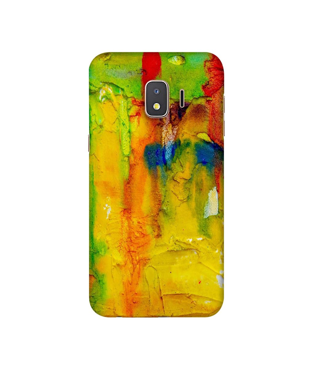 Amazon Brand - Solimo Designer Yellow and Green Paint 3D Printed Hard Back Case Mobile Cover for Samsung Galaxy J2 Core