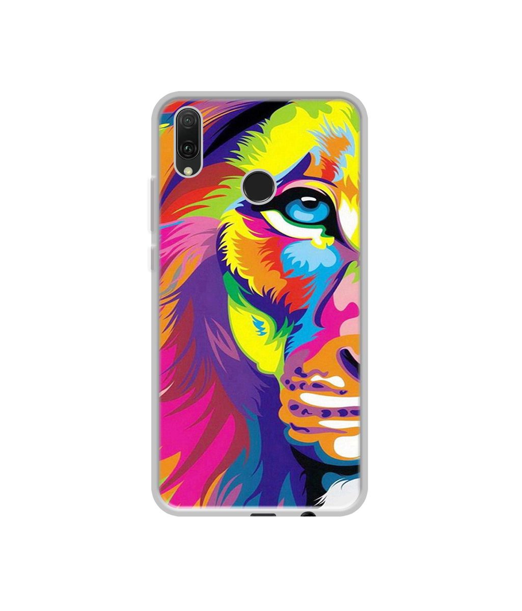 Amazon Brand - Solimo Designer Funny Cat Pattern Print UV Printed Soft Back Case Mobile Cover for Huawei Y9 (2019)