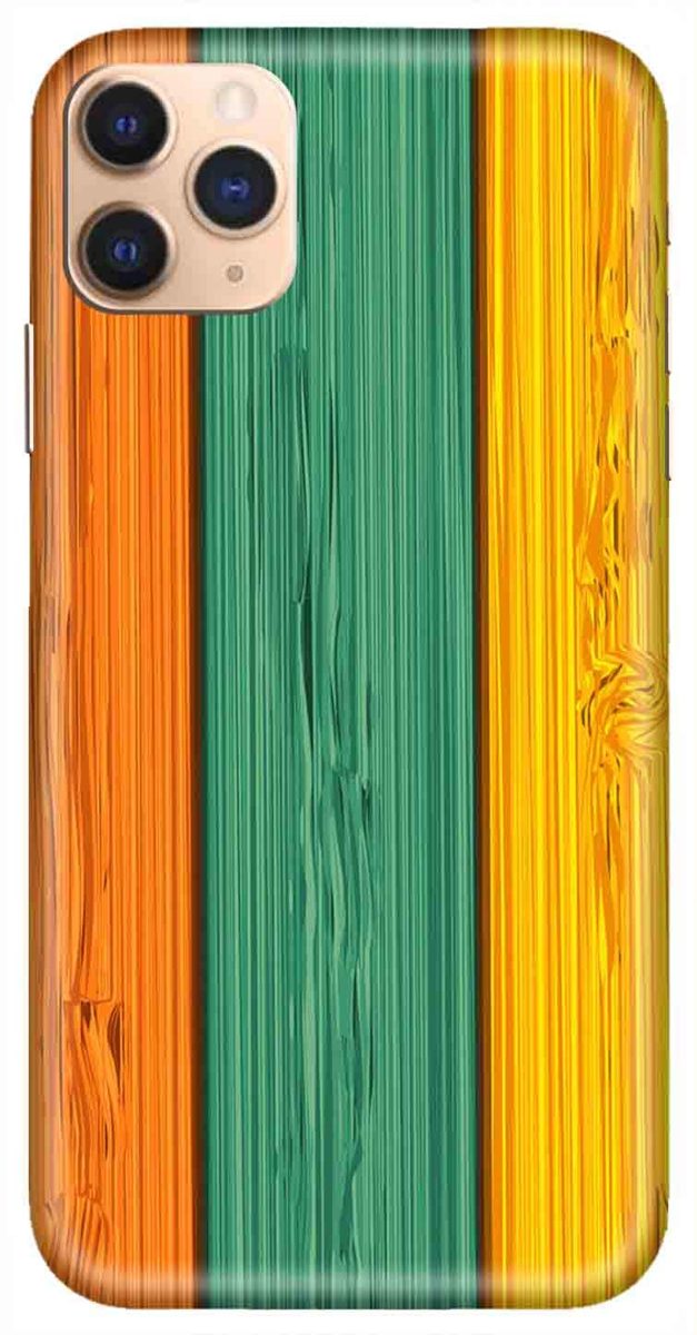 Amazon Brand - Solimo Designer Colorful Wooden Pattern 3D Printed Hard Back Case Mobile Cover for Apple iPhone 11 Pro Max