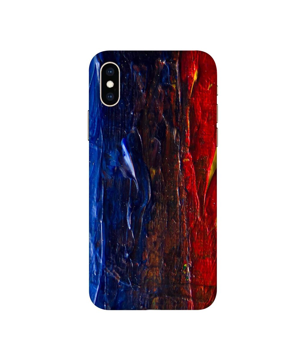 Amazon Brand - Solimo Designer Red Paint On Wall 3D Printed Hard Back Case Mobile Cover for Apple iPhone Xs Max
