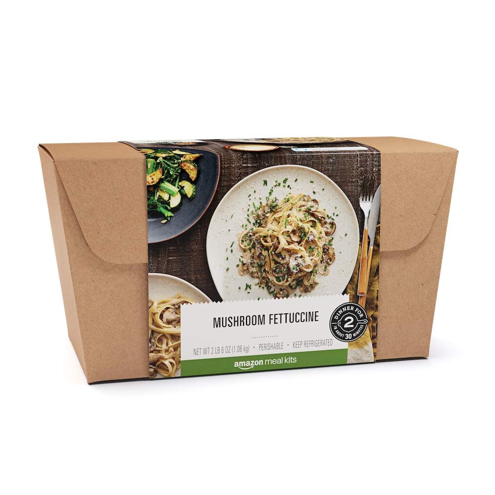Amazon Meal Kits, Mushroom Fettuccine, Serves 2
