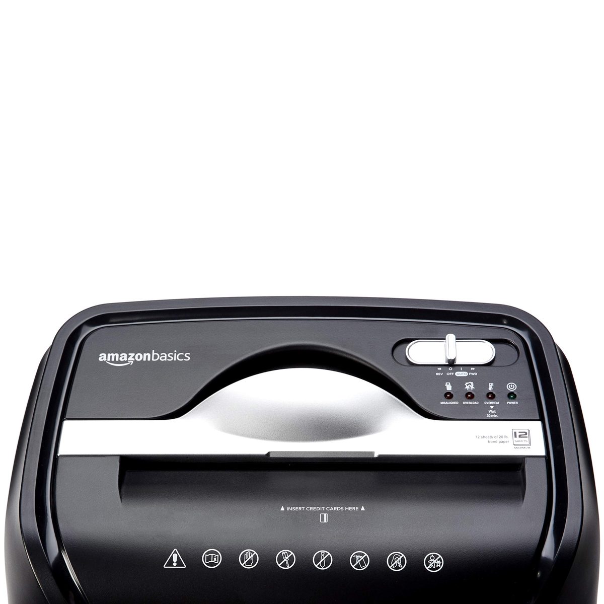 AmazonBasics 12-Sheet Cross-Cut Paper and Credit Card Home Office Shredder & 92 Bright Multipurpose Copy Paper - 8.5 x 11 Inches, 10 Ream Case (5,000 Sheets)
